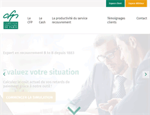 Tablet Screenshot of comptoir-fiduciaire.fr